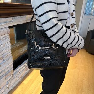Black Designer Shoulder Bag